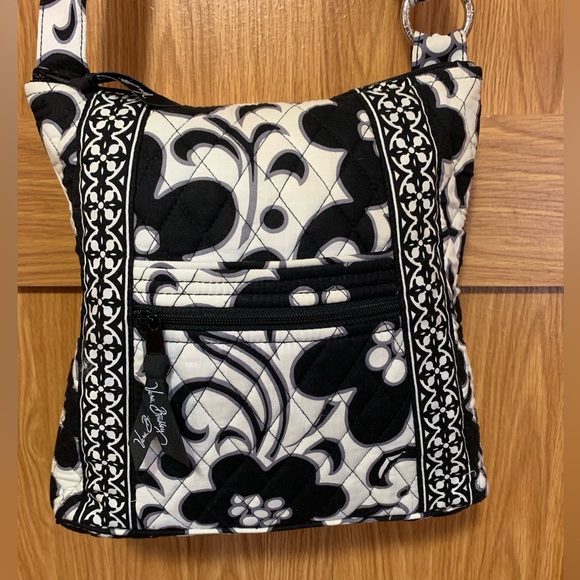Vera Bradley Handbags - Black and White Vera Bradley Cross Body Purse Good Used Condition
